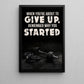 Gym Canvas Painting, When You're About To Give Up Remember, Motivational Fitness Quotes Wall Art, Ideal Poster Gift For Sports Enthusiasts