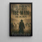 Cowboy Canvas Painting, Let The Man Be Born Wall Art Decor, Poster Gift For Cowboys