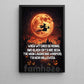Halloween Witch & Black Cat Canvas Painting, When Witches Go Riding Wall Art Decor, Spooky Season Poster Gift For Witch Lovers