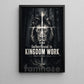 Jesus & Lion Canvas Painting, Fatherhood Is Kingdom Work Wall Art Decor, Poster Retro Style Gift For Christians, Lion Lover