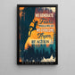 Motivational Rock Climbing Canvas Painting, We Generate Fears While We Sit Wall Art Decor, Poster Gift For Rock Climbing Lovers