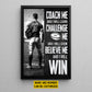 Personalized Rugby Boy Canvas Painting, Believe Me I Will Win, Sports Wall Art Decor, Poster Gift For Rugby Lovers