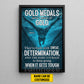 Personalized Swimming Man Canvas Painting, Gold Medals Aren't Made Of Gold Sport Wall Art Decor, Poster Gift For Swimming Lovers