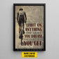 Motivational Personalized Cycling Canvas Painting, You Can't Put Limit On Anything Wall Art Decor, Poster Gift For Cycling Lovers