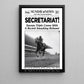 Secretariat Horse Canvas Painting, Secretariat Sweeps Triple Crown Wall Art Decor, Poster Gift For Horse Racing Lovers, Fan Of Kentucky Derby