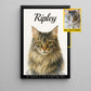 Personalized Photo Pet Canvas Painting, Pet Portrait Wall Art Decor, Poster Gift For Pet Lovers