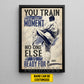 Motivational Personalized Karate Man Canvas Painting, You Train For The Moment Inspirational Quotes Wall Art Decor, Poster Gift For Karate Lovers