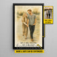 Lovely Personalized Couple Canvas Painting, Forever Us Wall Art Decor, Poster Gift For Couple