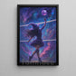 Halloween Volleyball Witch Canvas Painting, Volleyball Witch In Space Wall Art Decor Spooky Season Poster Gift For Volleyball Lovers