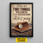 Personalized Baseball Canvas Painting, There Are Two Things You Can Do Sport Wall Art Decor, Poster Gift For Baseball Lovers