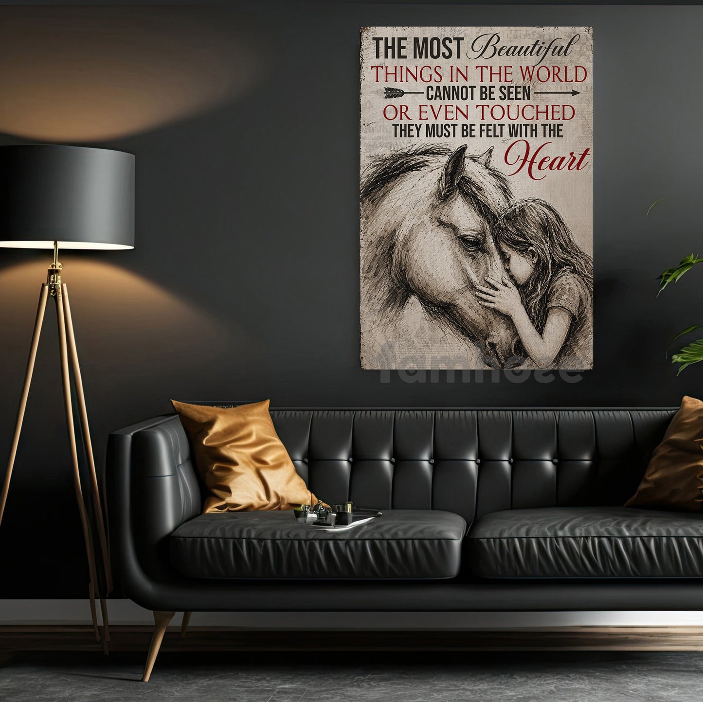 Horse Riding Girl Canvas Painting, The Most Beautiful Things In The World Wall Art Decor, Poster Gift For Horse Girl