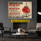 Personalized Boxing Canvas Painting, It Ain't About How Hard You Hit Sport Wall Art Decor, Poster Gift For Boxing Lover