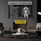 Motivational Personalized Soccer Man Canvas Painting, 10 Rules For Success Wall Art Decor, Poster Gift For Soccer Lovers