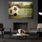 Motivational Soccer Canvas Painting, There Is No Limit Sport Wall Art Decor, Poster Gift For Soccer Lovers