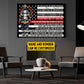 Personalized Firefighter Canvas Painting, Firefighter's Prayer Motivation Quotes Wall Art Decor, Poster Gift For Firefighter Lovers