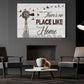 Rustic Farm Windmill Canvas Painting, There's No Place Like Home Wall Art Decor, Poster Gift For Farming Lover