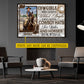 Personalized Cowgirl Canvas Painting, Cowgirls Are God's Wildest Angels Wall Art Decor, Poster Gift For Cowgirl