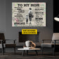 Personalized Baseball Mom Son Canvas Painting, To My Mom I Know It's Not Easy Sport Wall Art Decor, Poster Gift For Baseball Lovers