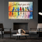 God Says You Are, Bird Art with Bible Verses Canvas Painting, Motivational Wall Art Decor, Poster Gift for Decoring Office, Living Room, or Workspace