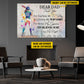 Personalized Motivational Softball Girl Canvas Painting, Thank You For Believing In Me, Sport Wall Art Decor, Poster Gift For Softball Lovers