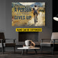Motivational Personalized Cycling Man Canvas Painting, It's Hard To Beat A Person Who Never Gives Up Sport Wall Art Decor, Poster Gift For Cycling Lovers