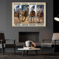 Secretariat Horse Canvas Painting, Be Strong Be Brave Be Humble Be Badass Wall Art Decor, Poster Gift For Horse Racing Lovers, Fan Of Kentucky Derby