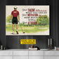 Motivational Personalized Golf Man Canvas Painting, Your Talent Determines What You Do Sport Wall Art Decor, Poster Gift For Golf Lover
