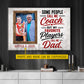 Personalized Volleyball Dad Daughter Canvas Painting, Some People Call Me Coach Sport Wall Art Decor, Poster Father's Day Gift For Volleyball Lover