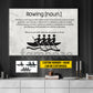 Personalized Rowing Canvas Painting, Rowing Is A Water Sport Wall Art Decor, Poster Gift For Rowing Lover