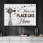 Rustic Farm Windmill Canvas Painting, There's No Place Like Home Wall Art Decor, Poster Gift For Farming Lover