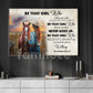 Be That Girl Who Believed Anything, Motivational Cowgirl Wall Art Decor, Inspirational Canvas Painting, Poster Gift For Horse Lovers