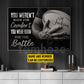 Motivational Personalized Rugby Man Canvas Painting, You Were Born For The Battle Wall Art Decor, Poster Gift For Rugby Lovers