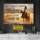 Motivational Personalized Cowgirl Canvas Painting, Keep Your Face Always Toward The Sunshine Wall Art Decor, Poster Gift For Cowgirl