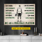 Personalized Pickleball Boy Canvas Painting, I Am A Pickleball Player Sport Wall Art Decor, Poster Gift For Pickleball Lover