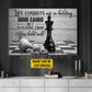 Personalized Chess Canvas Painting, Life Consists Not In Holding Good Cards Sport Wall Art Decor, Poster Gift For Chess Lovers