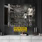 Personalized Soccer Boy & Mom Canvas Painting, Dear God A Prayer For My Mother, Sports Wall Art Decor, Poster Gift For Soccer Lovers