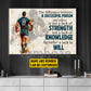Personalized Rugby Man Canvas Painting, The Difference Between A Successful Person And Others Sport Wall Art Decor, Poster Gift For Rugby Lovers