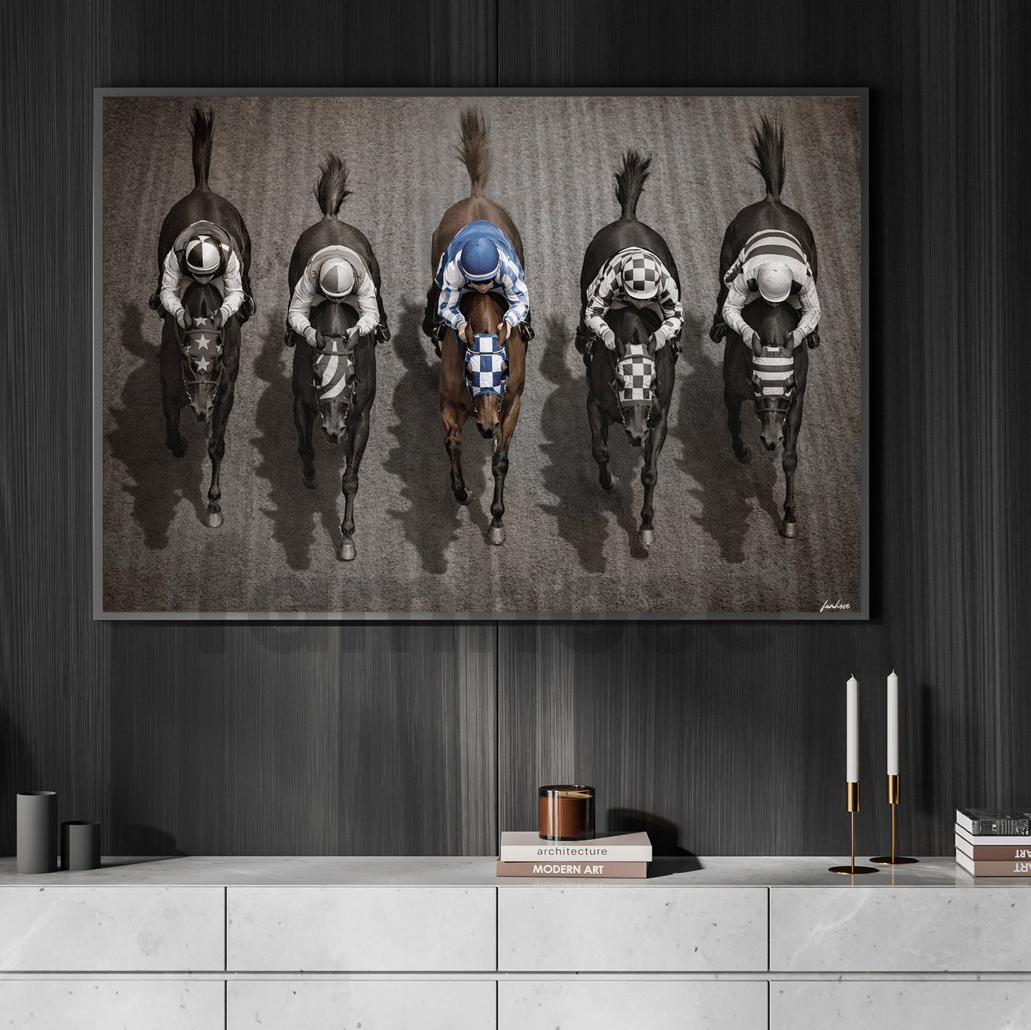 Secretariat Horse Canvas Painting, 1973 Triple Crown Champion Wall Art Decor, Poster Gift For Horse Racing Lovers, Fan Of Kentucky Derby