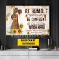 Personalized Motivational Pickleball Girl Canvas Painting, Be Humble Be Confident Work Hard, Sports Wall Art Decor, Poster Gift For Pickleball Lovers