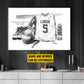 Personalized Class Volleyball Team Canvas Painting, Sports Club Members Wall Art Decor, Commemorative Poster Gift For Volleyball Team Members