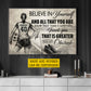Personalized Soccer Girl Canvas Painting, Believe In Yourself And All That You Are Wall Art Decor, Poster Gift For Soccer Lovers