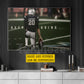 Motivational Personalized Football Man Canvas Painting, Keep Going Sport Wall Art Decor, Poster Gift For Football Lovers