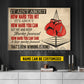 Personalized Boxing Canvas Painting, It Ain't About How Hard You Hit Sport Wall Art Decor, Poster Gift For Boxing Lover
