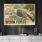 Motivational Pickleball Canvas Painting, It's Not About How Bad You Want It Sport Wall Art Decor, Poster Gift For Pickleball Lovers