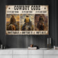 Cowboy Code Canvas Painting, If It's Not Yours Don't Take It Wall Art Decor, Poster Gift For Cowboys