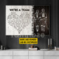 Romantic Personalized Hockey Couple Canvas Painting, We're A Team Sports Quotes Wall Art Decor, Poster Valentine's Day Gift For Hockey-Loving Couple