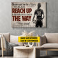Motivational Personalized Soccer Woman Canvas Painting, Do Not Wait For The Stars To Align Reach Up Sports Quotes Wall Art Decor, Poster Gift For Soccer Lovers