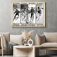 Motivational Skiing Boy Canvas Painting, Be Strong Brave Humble Badass Sport Wall Art Decor, Poster Gift For Skiing Lovers