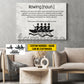 Personalized Rowing Canvas Painting, Rowing Is A Water Sport Wall Art Decor, Poster Gift For Rowing Lover