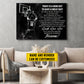 Personalized Funny Basketball Canvas Painting, Today Is A Good Day, Sports Quotes Wall Art Decor, Poster Gift For Basketball Lovers, Basketball Players